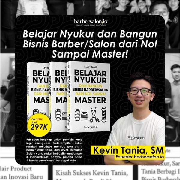 Cover Buku Belajar Nyukur & Bisnis Barber