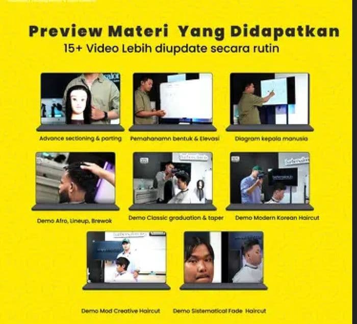 Preview materi Advance Men's Haircut